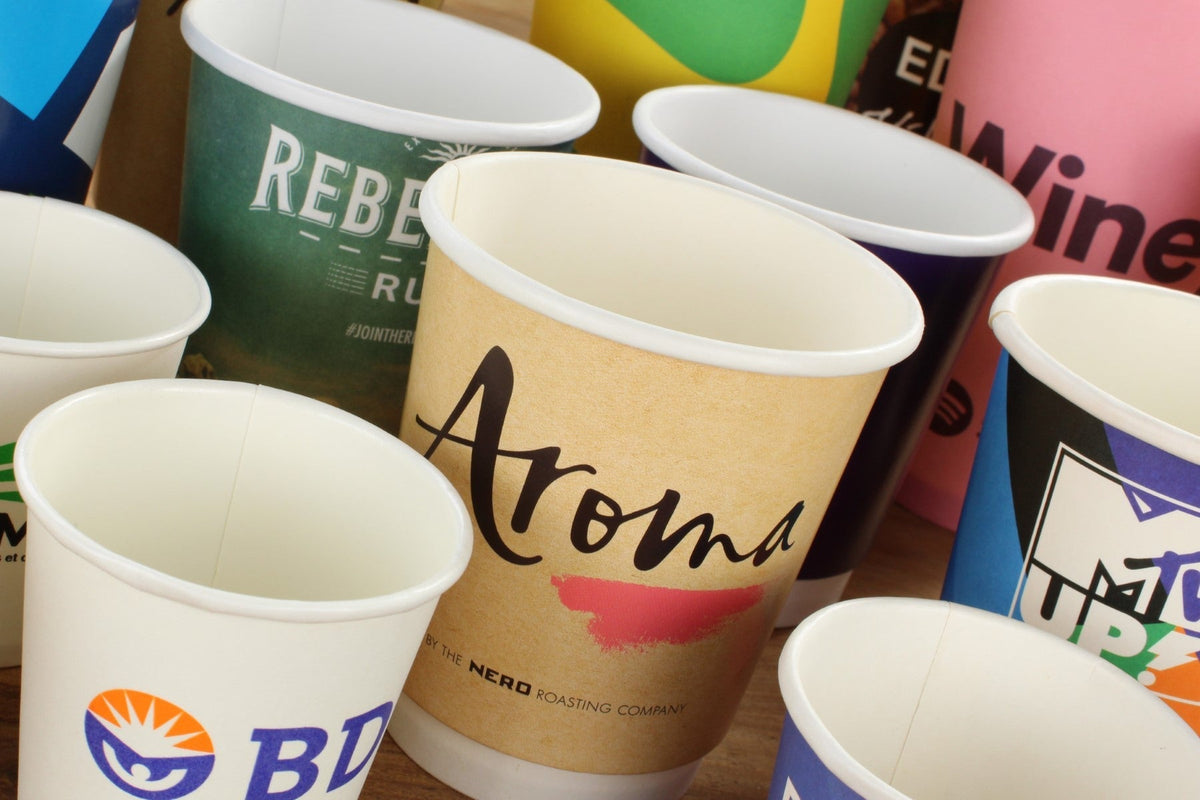 Personalised Cups, Paper Coffee Cups, custom-printed & Drinksware UK
