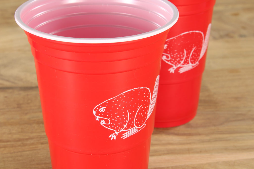 Custom-Printed American Party Cups in Red or Blue & Drinksware UK