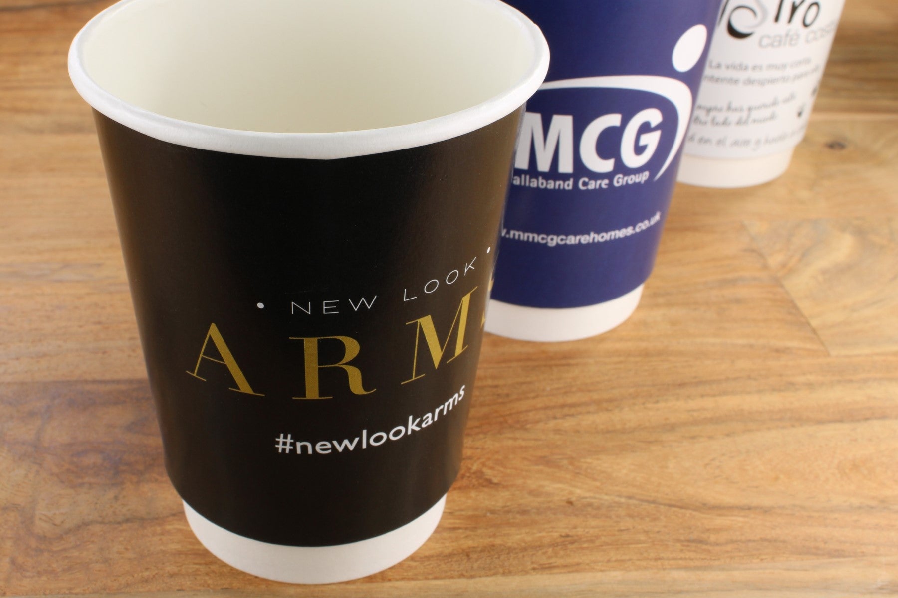 12oz Paper Coffee Cups branded with your logo, custom-printed ...