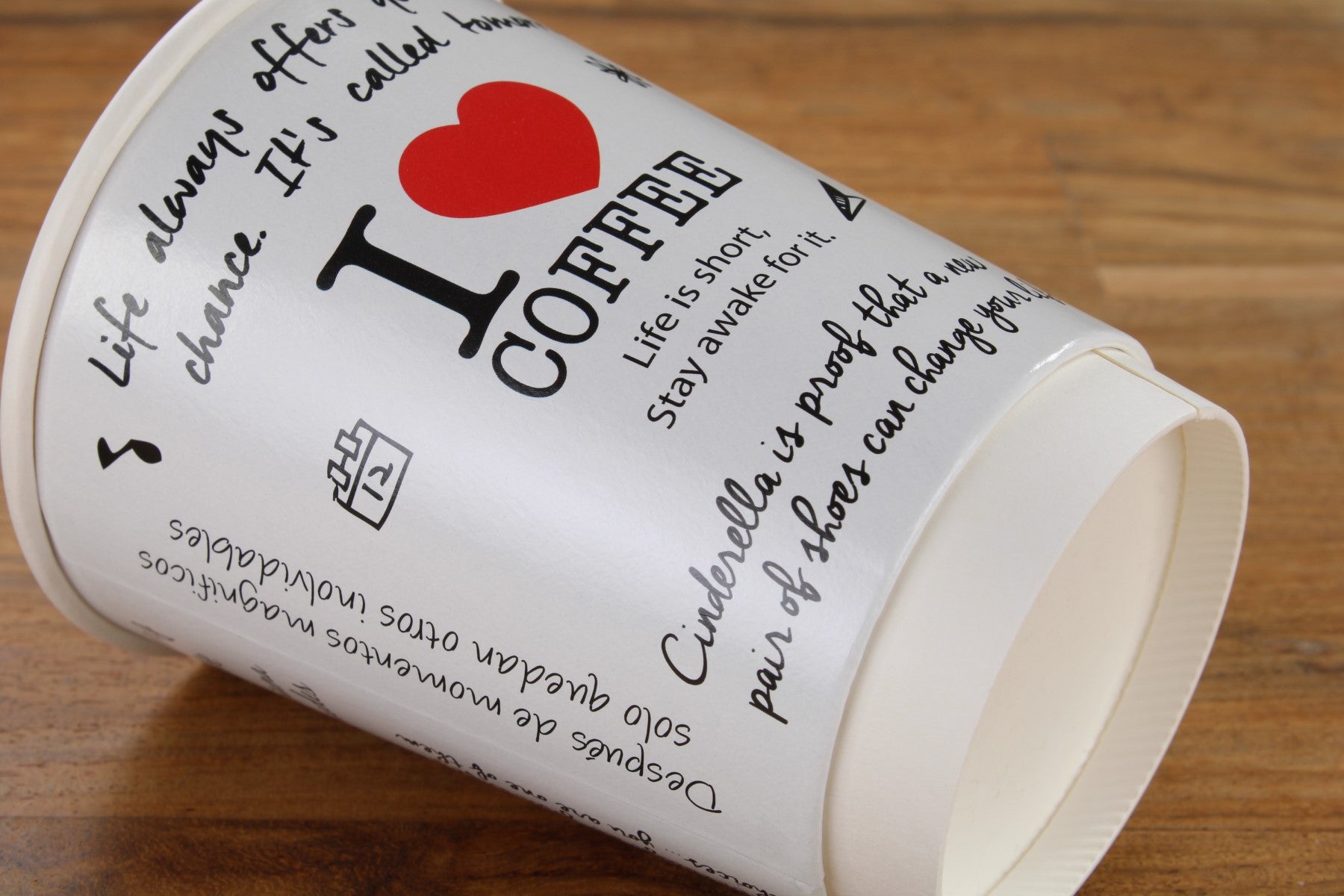 12oz Paper Coffee Cups branded with your logo, custom-printed ...